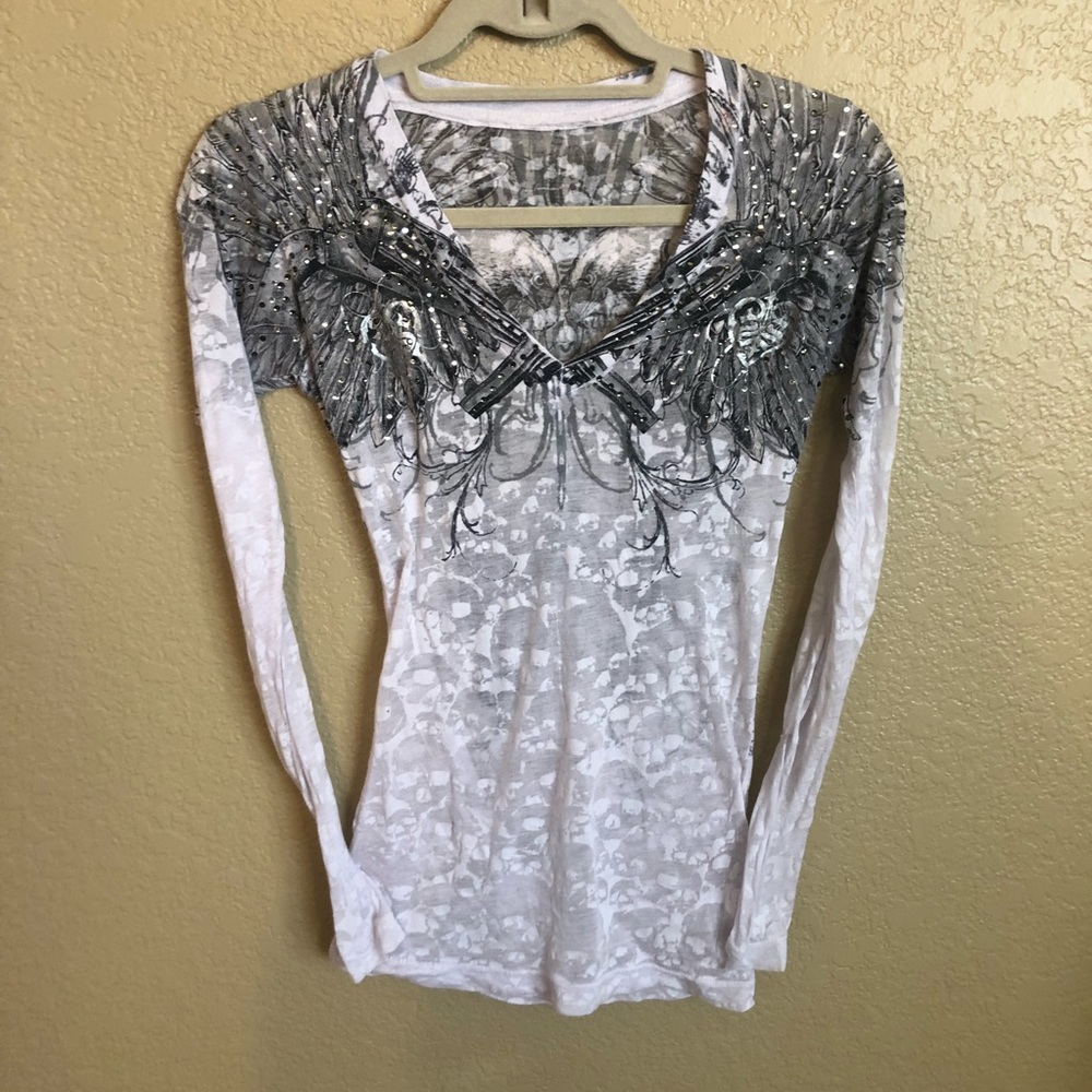 Sinful Small long sleeve burnout.